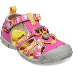 KEEN Kids' Seacamp II CNX Closed Toe Sandal Girl Multi Yellow Size 5